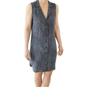 Equipment Silk Sleeveless Shirtdress